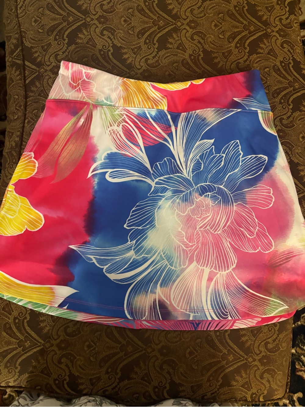 Talbots Pink and Blue Floral Skort